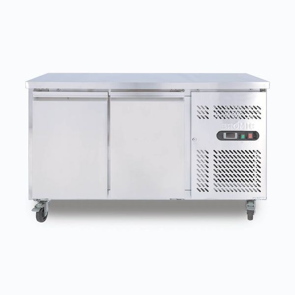 Bromic Under Bench Fridge - 282L - 2 Doors - Stainless Steel - Whisk Hospitality - UBC1360SD-NR