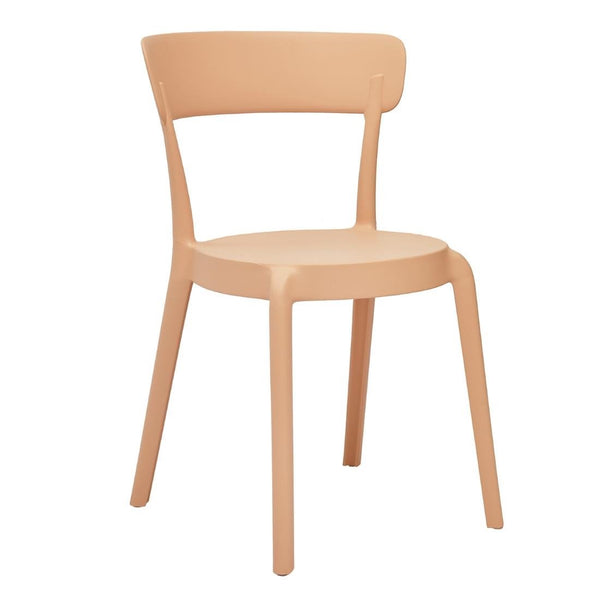 Bolero Mila Caf‚© Chairs Light Salmon (Pack 2) DX975 - Whisk Hospitality - DX975