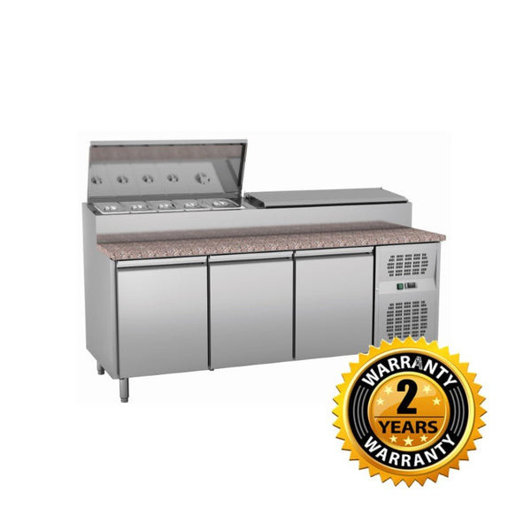 Exquisite 1.8m Marble Top Preparation Chiller - MTC360H - Whisk Hospitality - MTC360H
