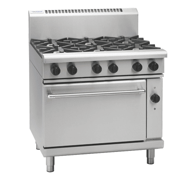 Waldorf 800 Series Rnl8610Gec 900Mm Gas Range Electric Convection Oven Low Back Version - Whisk Hospitality - RNL8610GEC