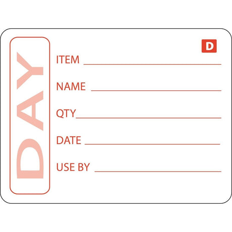 Hygiplas Dissolvable Food Prep Label 2x2.5'' (Roll 250) GH350 - Whisk Hospitality - GH350