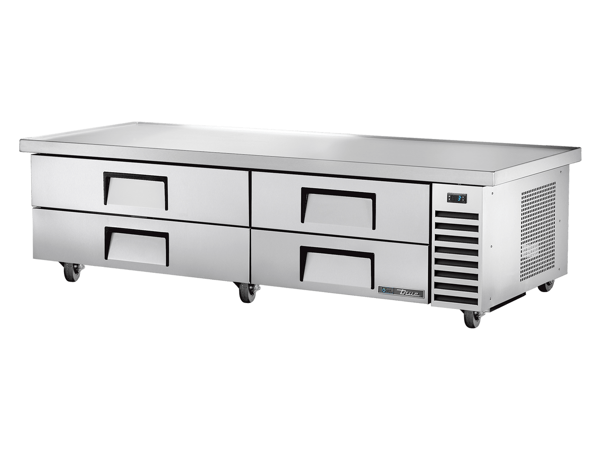 True Refrigeration Under - Equipment Refrigerator 4 Drawers Extended top - TRCB - 82 - 86 - HC - Whisk Hospitality - TRCB-82-86-HC