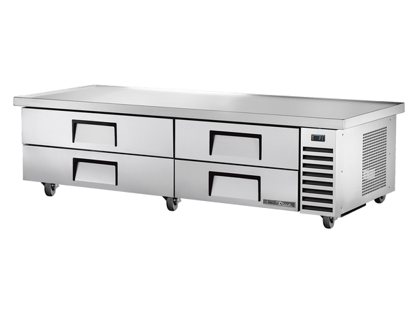 True Refrigeration Under - Equipment Refrigerator 4 Drawers Extended top - TRCB - 82 - 86 - HC - Whisk Hospitality - TRCB-82-86-HC