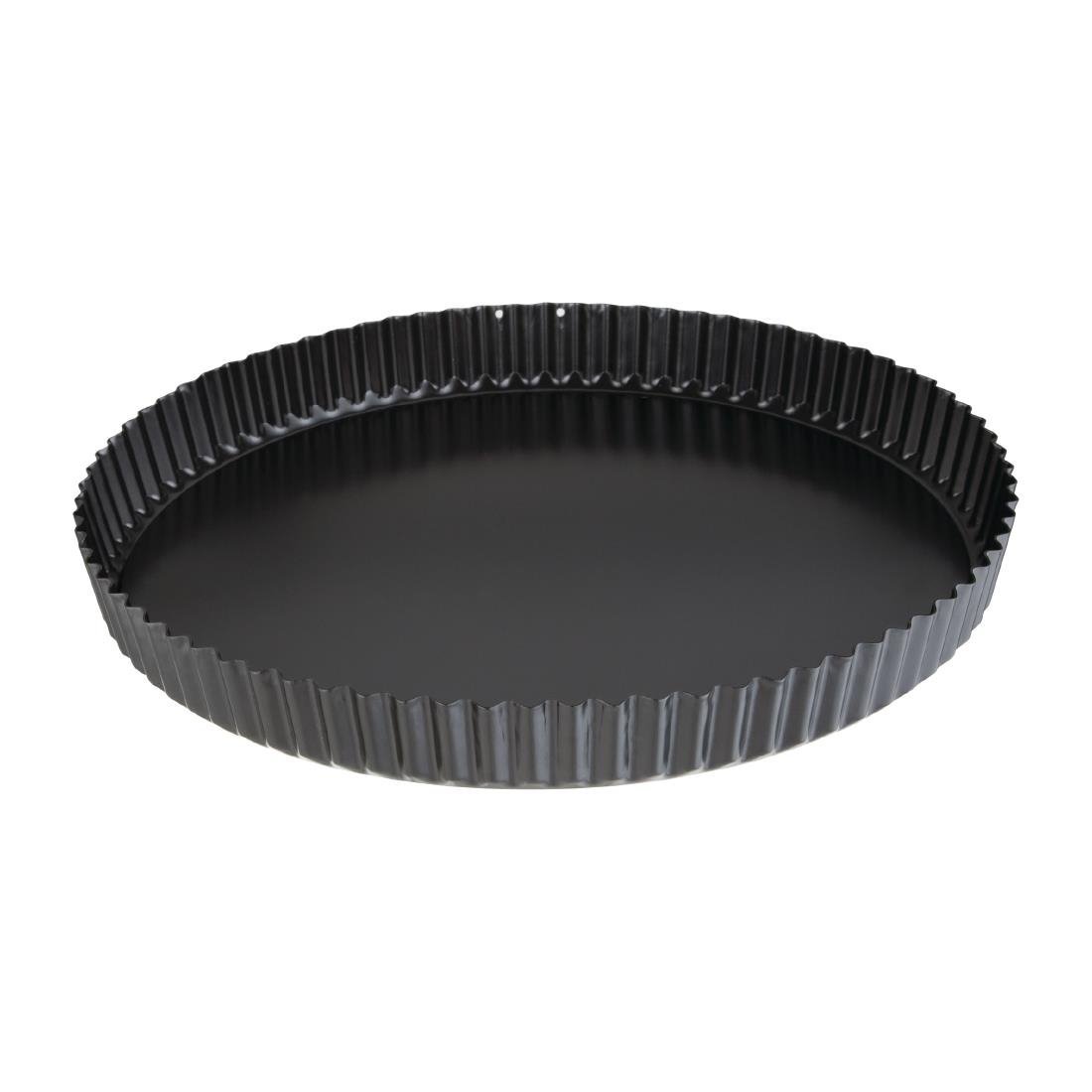 Vogue Non Stick Quiche Tin Loose Base - 300mm 11 3/4" DB568 - Whisk Hospitality - DB568