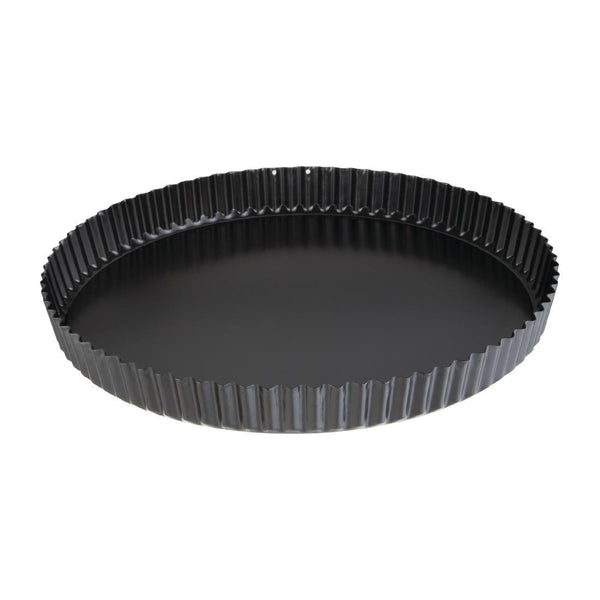 Vogue Non Stick Quiche Tin Loose Base - 300mm 11 3/4" DB568 - Whisk Hospitality - DB568