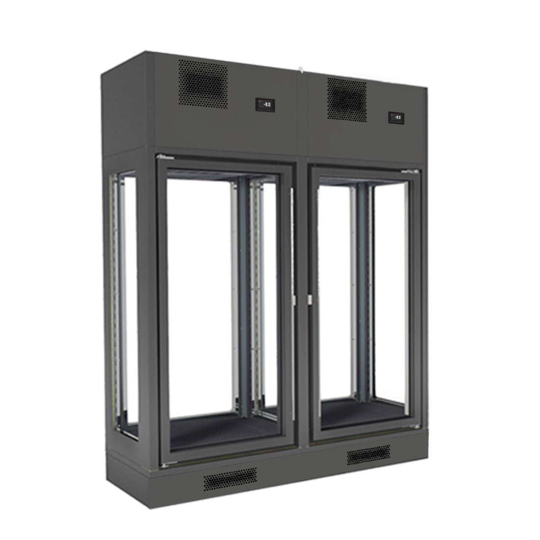 Fagor Dual Zone 2 Doors Black Wall - Mounted Wine Cellar FWC - 2602 - 2WB - Whisk Hospitality - FWC-2602-2WB