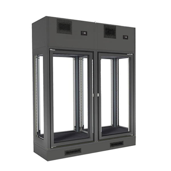 Fagor Dual Zone 2 Doors Black Wall - Mounted Wine Cellar FWC - 2602 - 2WB - Whisk Hospitality - FWC-2602-2WB
