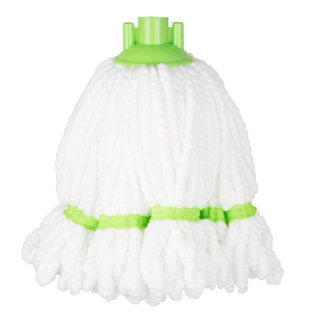 Jantex Microfibre Mop Head Green Stripe - 150g HX251 - Whisk Hospitality - HX251