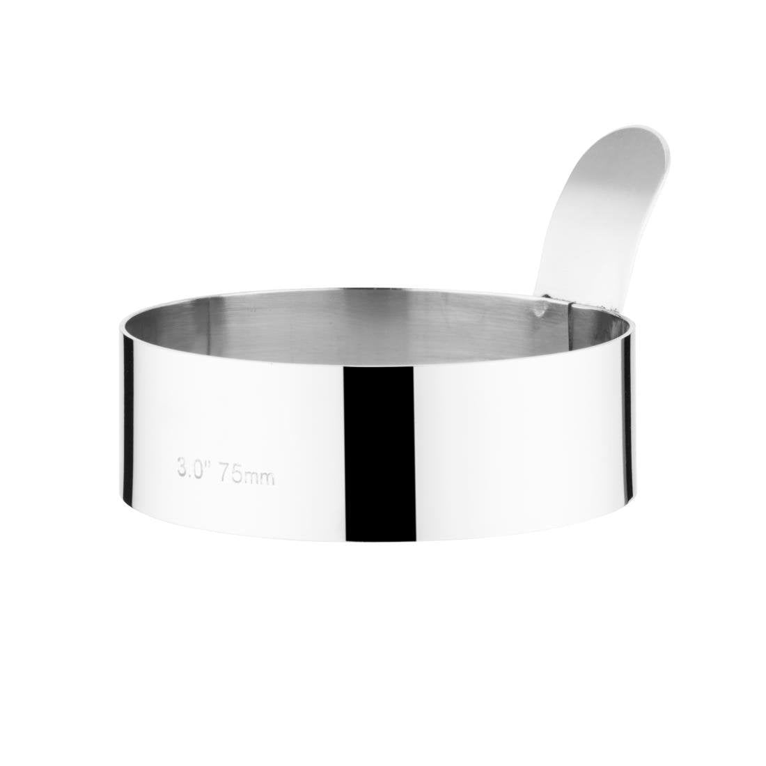 Vogue Egg Ring St/St - 76mm 3" K893 - Whisk Hospitality - K893