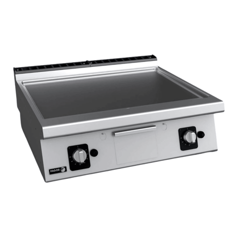 Fagor Kore 700 Bench Top Mild Steel Gas Griddle NG - FT - G710L - Whisk Hospitality - FT-G710L