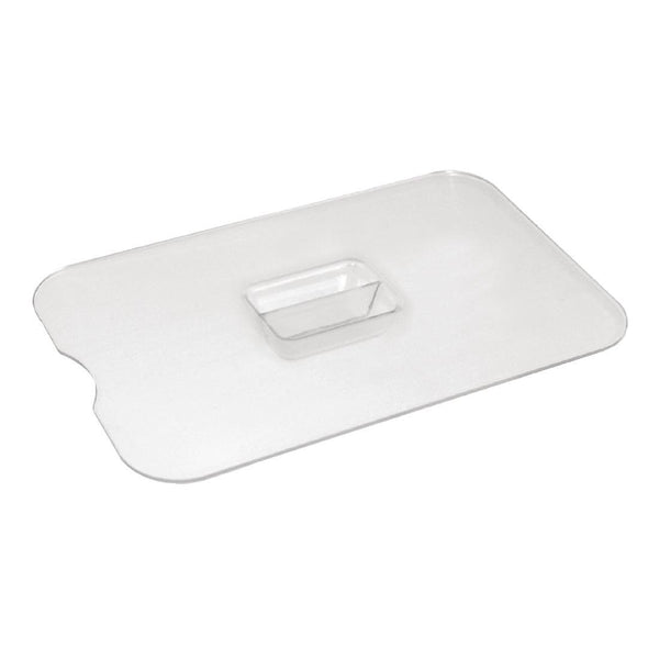 Olympia Kristallon Flat Notched Lid for Medium Salad Crock CB756 - Whisk Hospitality - CB756
