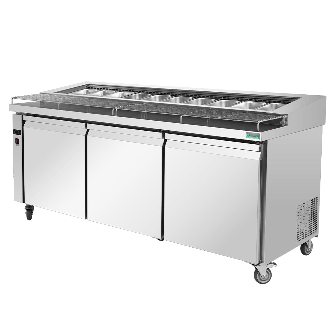 Thermaster Three door DELUXE Pizza Prep Bench - PWB200 - Whisk Hospitality - PWB200