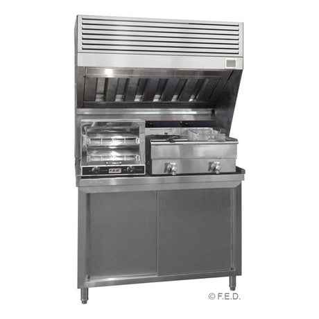 Modular System Bench Top Filtered Hood - HOOD1200A - Whisk Hospitality - HOOD1200A