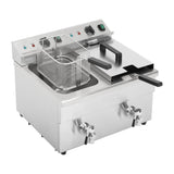 Apuro Double Induction Fryer - 2x7.5ltr - 2x3kW CT012 - A - Whisk Hospitality - CT012-A