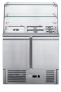 FED - X Two Door Salad Prep Fridge with Glass Top - XS900GC - Whisk Hospitality - XS900GC