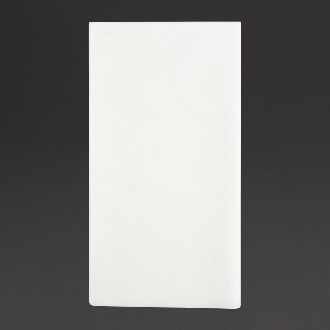 Fiesta Recyclable 40cm Airlaid 8 Fold White Dinner Napkin (Pack 500) FE271 - Whisk Hospitality - FE271