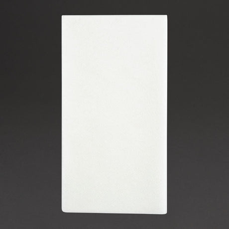 Fiesta Recyclable 40cm Airlaid 8 Fold White Dinner Napkin (Pack 500) FE271 - Whisk Hospitality - FE271