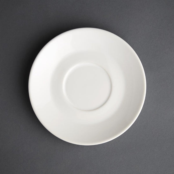 Olympia Cafe Saucer White (Fits GK074 & GK077) - 158mm (Box 12) GL048 - Whisk Hospitality - GL048