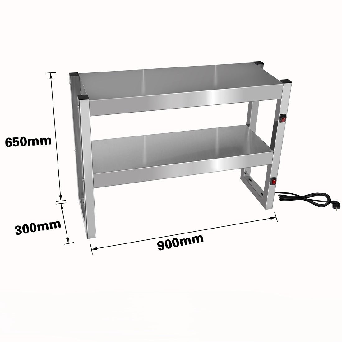 Benchstar Commercial Food Warmer with 4 Lamps – FW4L - 092 - Whisk Hospitality - FW4L-092
