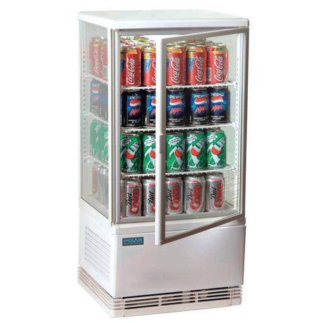 Polar C - Series Energy Efficient Display Fridge White - 68Ltr CX578 - A - Whisk Hospitality - CX578-A