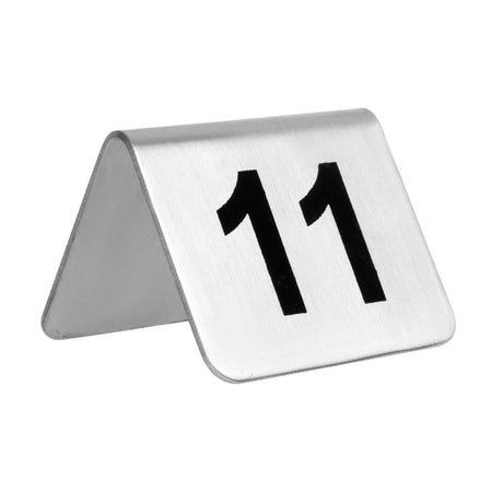 Table Numbers Set St/St - 11 - 20 U047 - Whisk Hospitality - U047