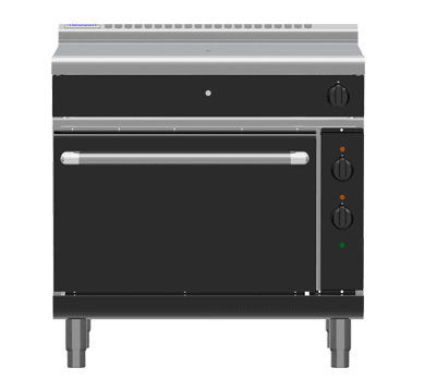 Waldorf Bold Rnlb8110Ge 900Mm Gas Target Top Electric Static Oven Range Low Back Version - Whisk Hospitality - RNLB8110GE