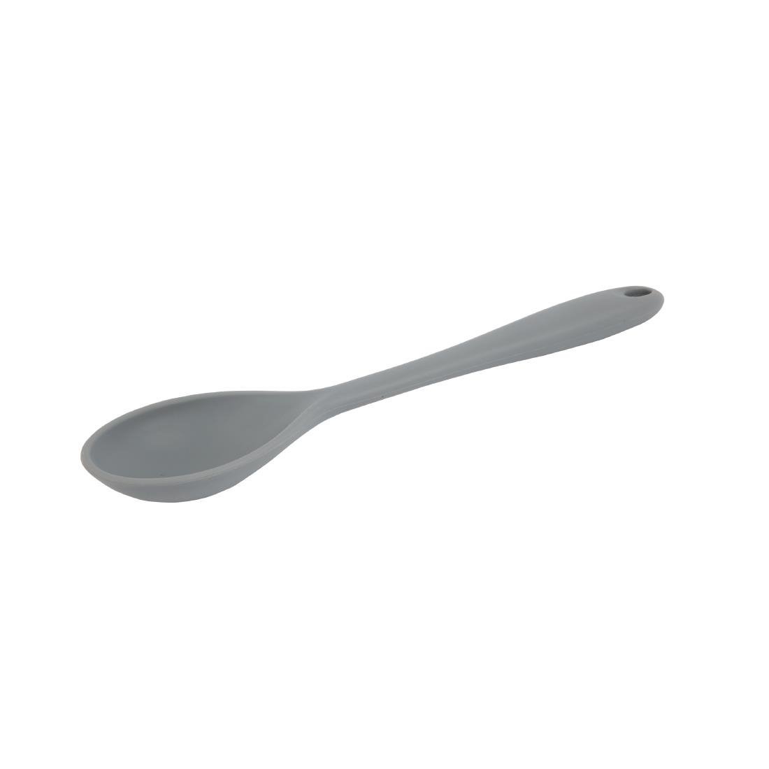 Vogue Silicone High Heat Cooking Spoon Grey - 275mm 10 3/4" DA523 - Whisk Hospitality - DA523