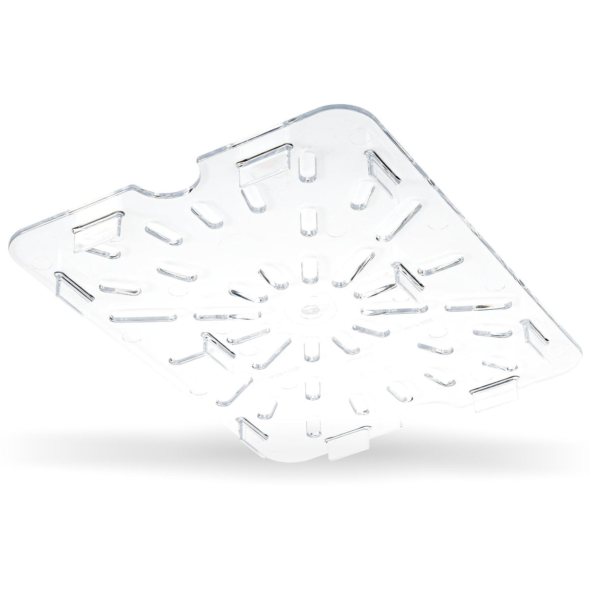 1023507 Carlisle StorPlus Clear Polycarbonate 1/2 Drain Shelf 194mm x 254mm x 15mm - Whisk Hospitality - 1023507