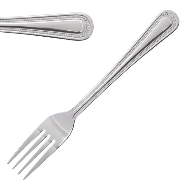 Olympia Bead Dessert Fork St/St (Box 12) C128 - Whisk Hospitality - C128