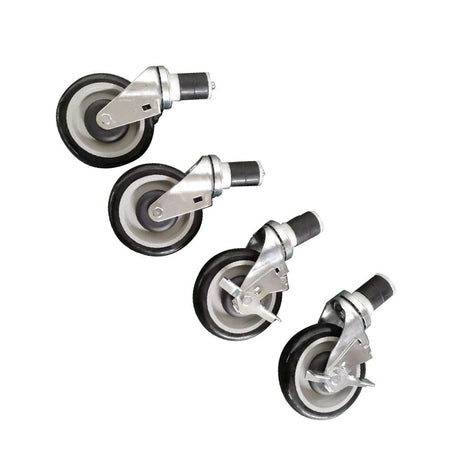 Modular System Castor Set for Economic Stainless Steel Benches - CASTOR - D41 - Whisk Hospitality - CASTOR-D41
