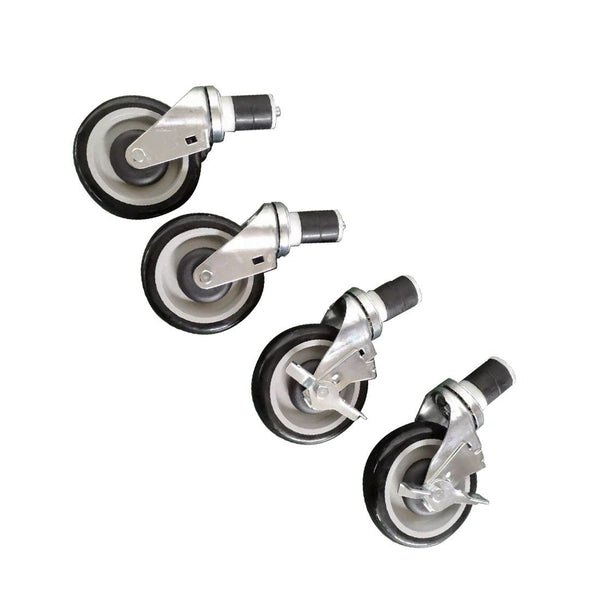 Modular System Castor Set for Economic Stainless Steel Benches - CASTOR - D41 - Whisk Hospitality - CASTOR-D41
