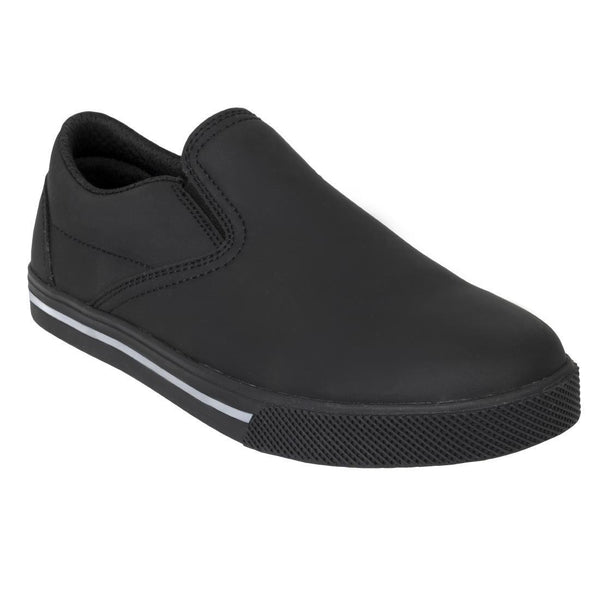 Slipbuster Slip on Shoe - Black Matte Microfibre - Size 43 BA062 - 43 - Whisk Hospitality - BA062-43