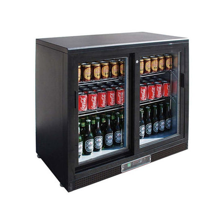 SC248SD Double Sliding Door Drink Cooler - Whisk Hospitality - SC248SD