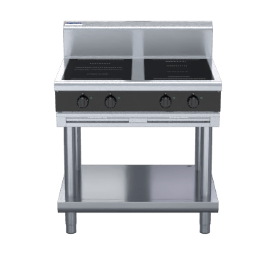 Waldorf Bold Inb8400R5F Ls 900Mm Electric Induction Cooktop Leg Stand - Whisk Hospitality - INB8400R5F-LS