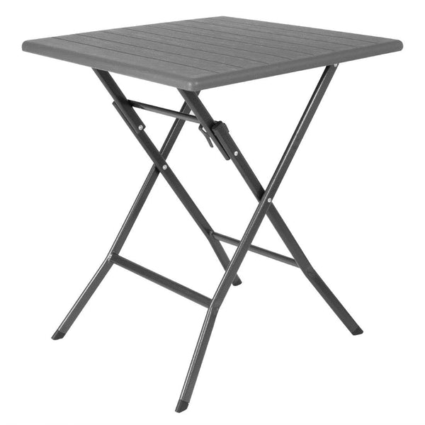 Bolero Square Folding HDPE Table Wood Effect - 620mm HZ890 - Whisk Hospitality - HZ890