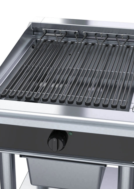 Waldorf Bold Chlb8600Ed Ls 600Mm Electric Chargrill Low Back Version Leg Stand - Whisk Hospitality - CHLB8600ED-LS