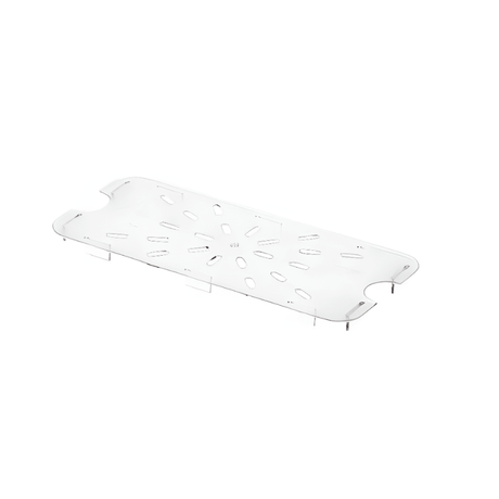 Gastronorme Pan Drain Plate - PolyCarbonate - 1/3 - Clear - Whisk Hospitality - 392352