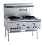 B&S UFWWK - 2 2 Hole Waterless Wok Table - Whisk Hospitality - 3PA-7688-BnS-UFWWK-2-NG/LPG