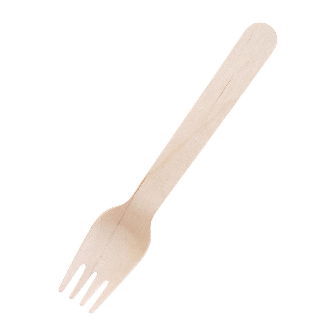 Fiesta Compostable Wooden Fork (Pack 100) CD903 - Whisk Hospitality - CD903