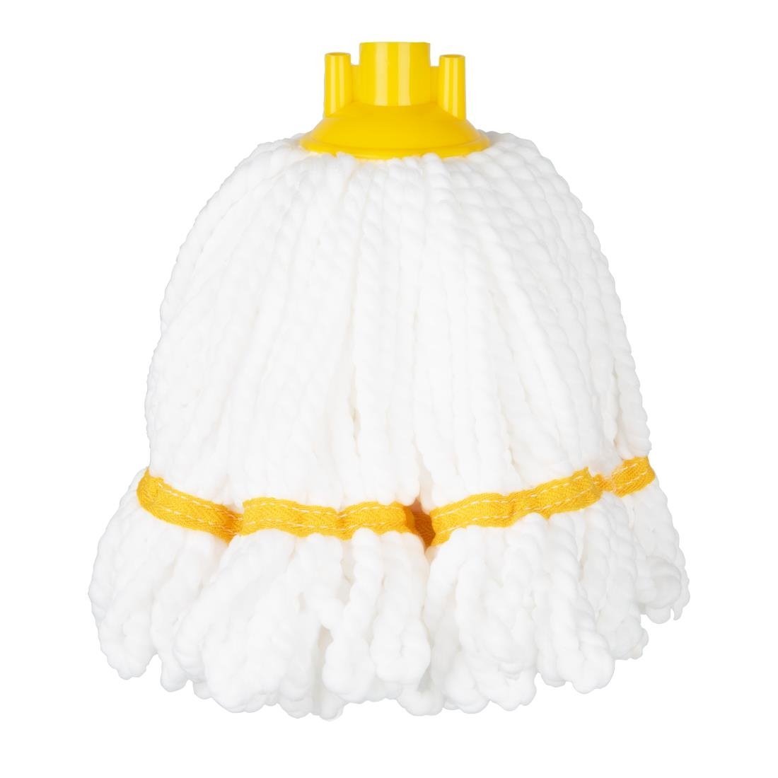 Jantex Microfibre Mop Head Yellow Stripe - 150g HX252 - Whisk Hospitality - HX252