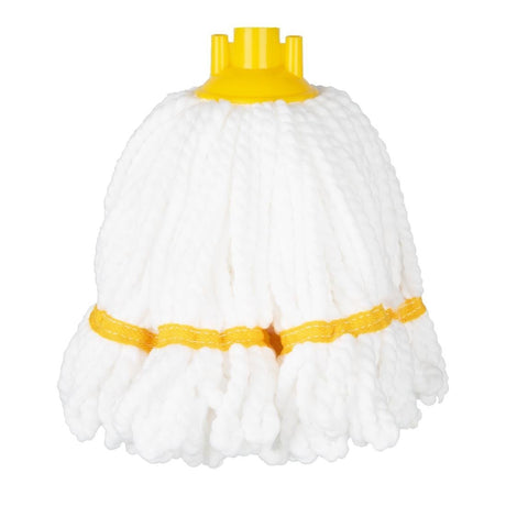 Jantex Microfibre Mop Head Yellow Stripe - 150g HX252 - Whisk Hospitality - HX252