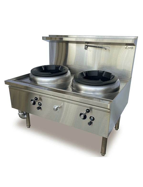 Jasper JASPER Double Wok Range(chimney burner) LPG - Whisk Hospitality - JA-2CB-L