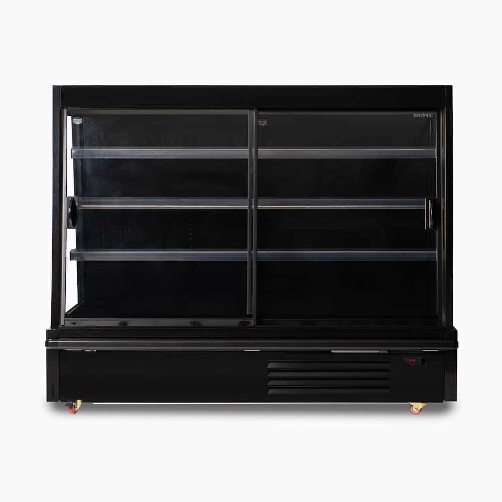 Bromic Semi Vertical Display Fridge - 1875mm - 2 Doors - Sliding - Whisk Hospitality - SVM1875SD-NR
