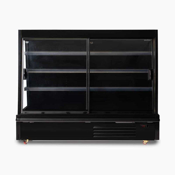 Bromic Semi Vertical Display Fridge - 1875mm - 2 Doors - Sliding - Whisk Hospitality - SVM1875SD-NR