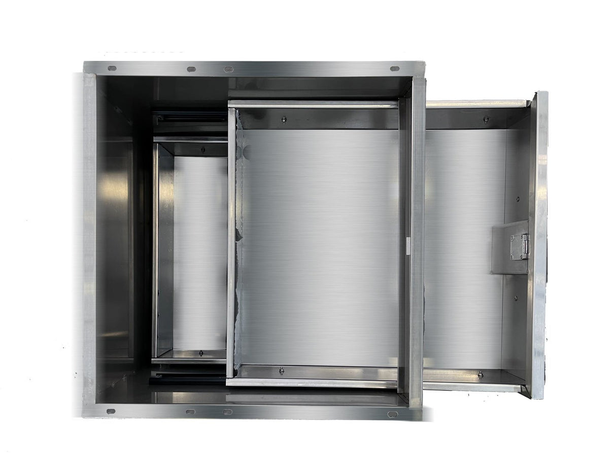 Stainless Steel Double Drawer 480x503x410 DR - 02/A - Whisk Hospitality - DR-02/A