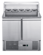 FED - X Two Door Salad Prep Fridge with Marble Top - XGNS900E - Whisk Hospitality - XGNS900E
