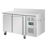 Polar U - Series Double Door Counter Freezer with Upstand 282Ltr DL916 - A - Whisk Hospitality - DL916-A