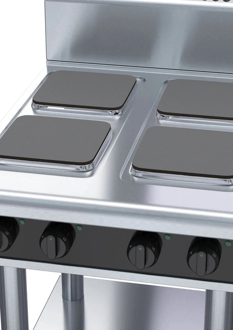 Waldorf Bold Rnb8400Se Ls 600Mm Electric Cooktop Sealed Hobs Leg Stand - Whisk Hospitality - RNB8400SE-LS