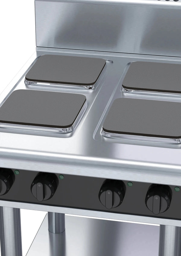 Waldorf Bold Rnb8400Se Ls 600Mm Electric Cooktop Sealed Hobs Leg Stand - Whisk Hospitality - RNB8400SE-LS