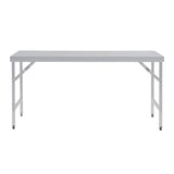 Vogue St/St Folding Table - 1800x600x900mm CB906 - Whisk Hospitality - CB906
